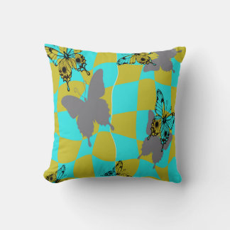 Colourful Abstract Butterfly  Cushion