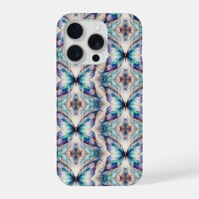 Colourful abstract butterfly design iPhone case (Back)