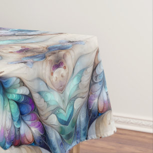 Colourful abstract butterfly design tablecloth