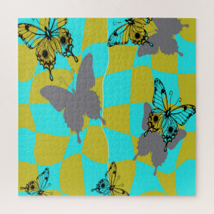 Colourful Abstract Butterfly Jigsaw Puzzle