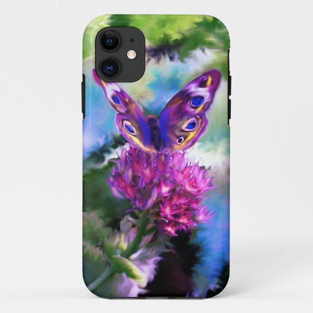 Colourful Abstract Butterfly Painting Case-Mate iPhone Case (Back)