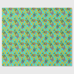Colourful Abstract Butterfly Wrapping Paper