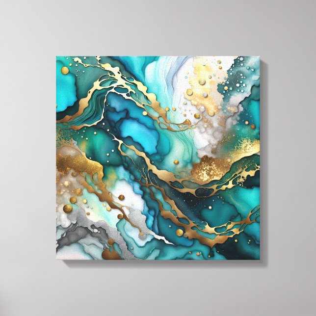 Colourful Abstract Canvas Print (Front)