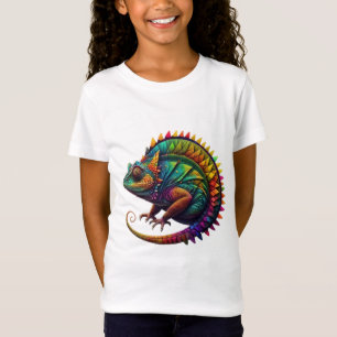 Colourful Abstract Chameleon T-Shirt