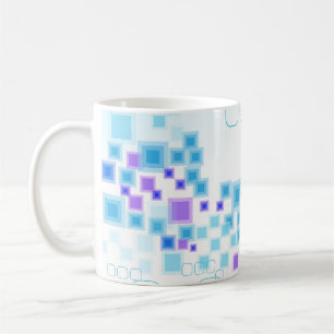 Colourful Abstract Circles and Boxes Coffee Mug