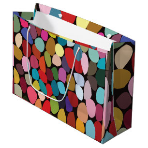 Colourful Abstract Circles Large Gift Bag