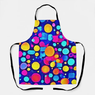 Colourful Abstract Circles Spectrum Apron