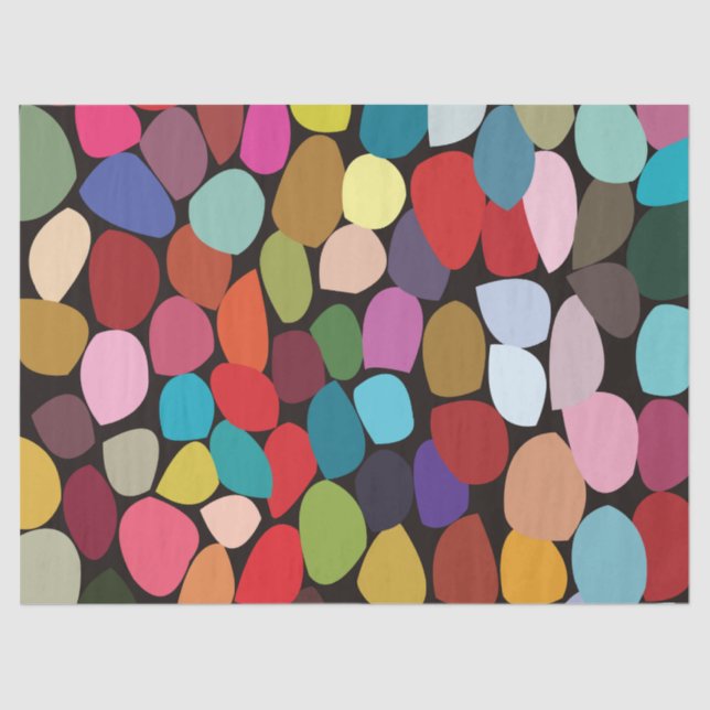 Colourful Abstract Circles  Tissue Paper (Front)