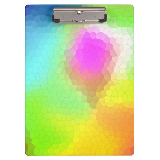 Colourful Abstract Clipboard (Front)