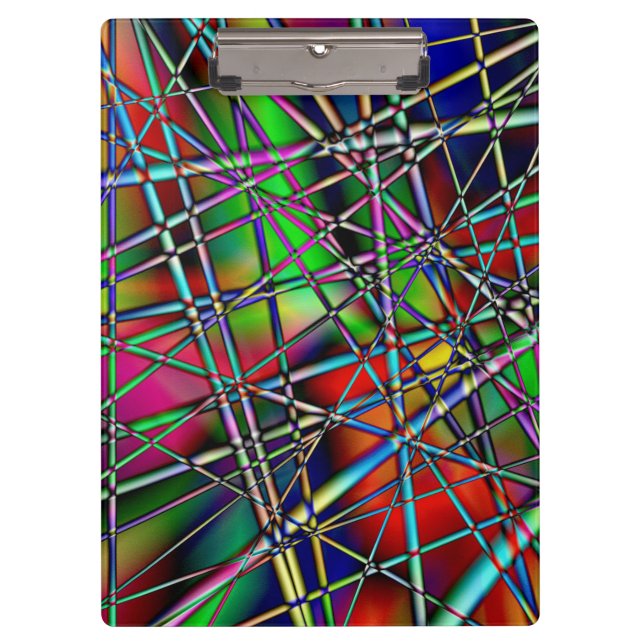 Colourful Abstract  Clipboard (Front)