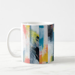 Colourful abstract collage. coffee mug