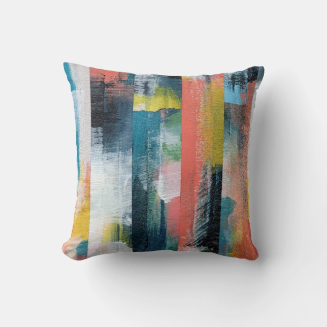 Colourful abstract collage.  cushion (Front)