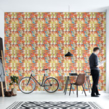 Colourful Abstract Collage Wallpaper