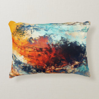 Colourful Abstract Contemporary Artwork Decorative Cushion
