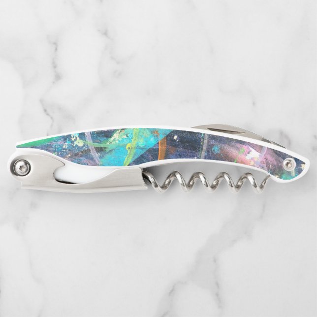 Colourful Abstract Corkscrew (Front)