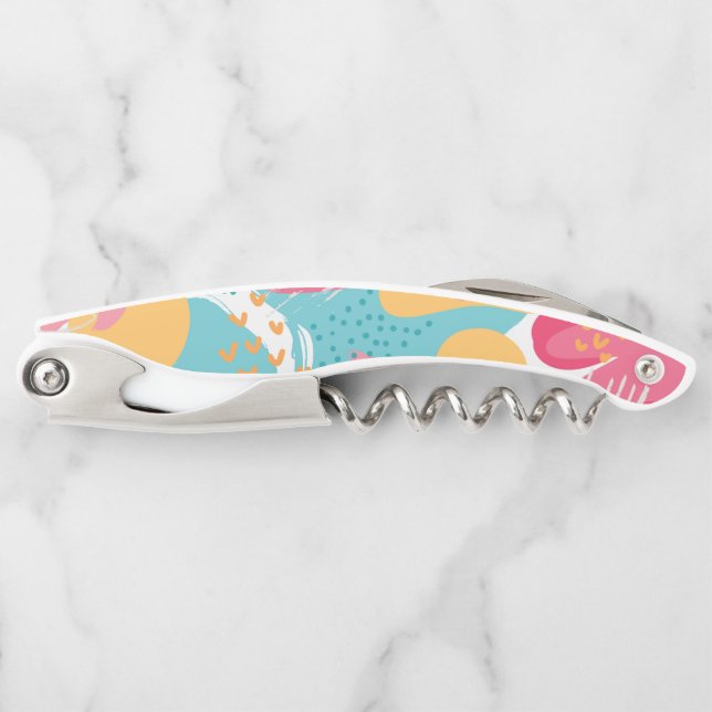 Colourful Abstract Corkscrew (Front)