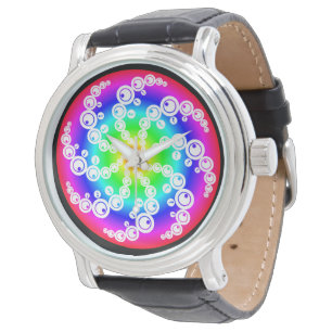 Colourful Abstract Crop Circle Watch