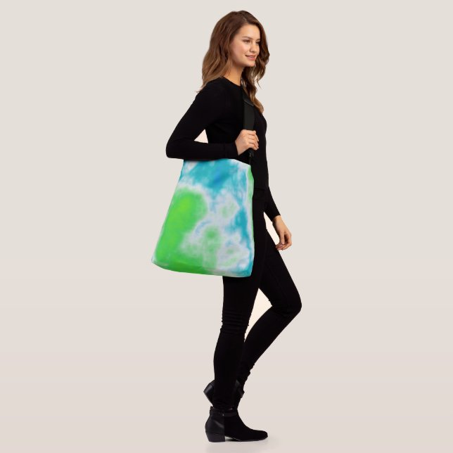 Colourful Abstract Crossbody Bag (On Model)