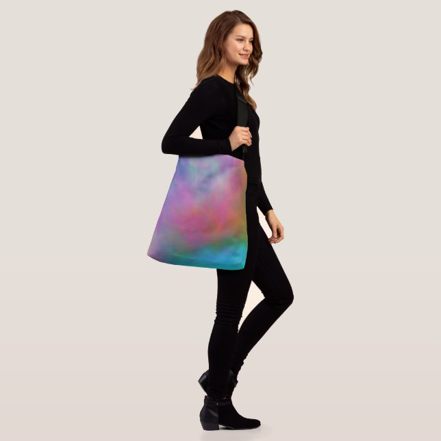 Colourful Abstract Crossbody Bag (On Model)