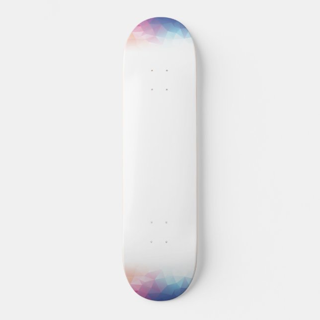 Colourful abstract cubes skateboard (Front)