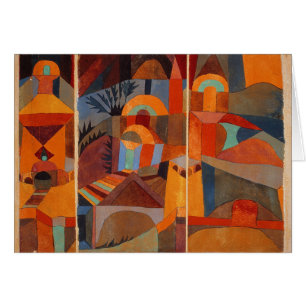 Colourful Abstract Cubism Klee Temple Gardens