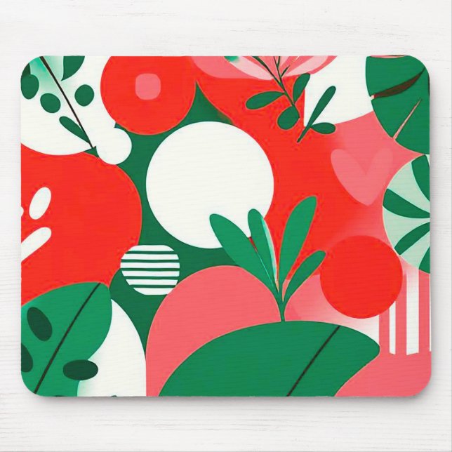 Colourful abstract design mouse mat (Front)
