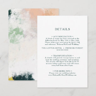 Colourful Abstract Details Enclosure Card