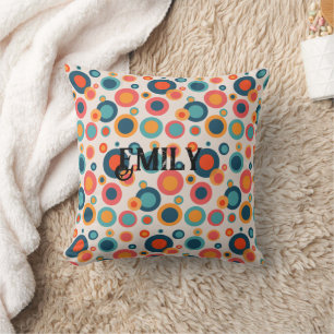 Colourful Abstract Dots Cushion