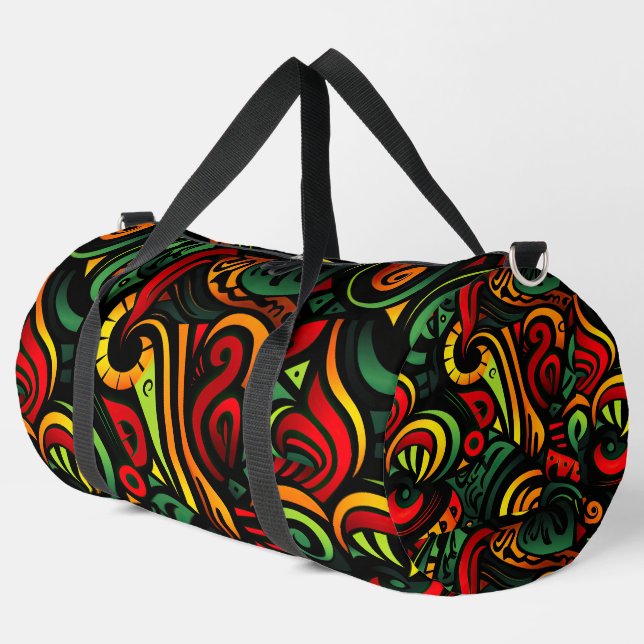 Colourful Abstract  Duffle Bag (Left Corner)