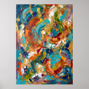 Colourful Abstract Energy Poster