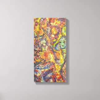 Colourful Abstract Expressionism Art Canvas Print