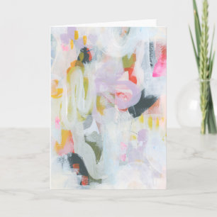 Colourful Abstract Expressionism Art Note Card