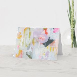 Colourful Abstract Expressionism Art Note Card