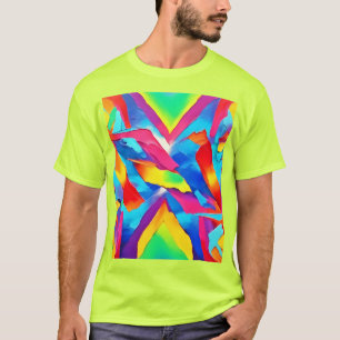 Colourful Abstract Expressionism Art T-Shirt