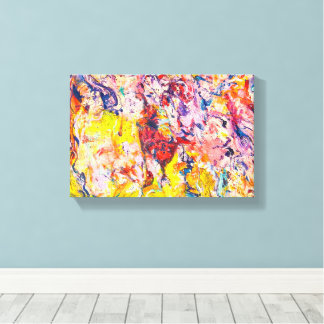 Colourful Abstract Expressionism Painting Canvas Print