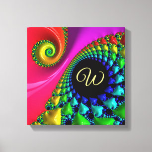 Colourful Abstract Fantasy Fractal Canvas Print