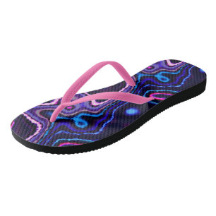 Colourful Abstract Flip Flops