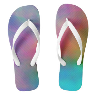 Colourful Abstract Flip Flops
