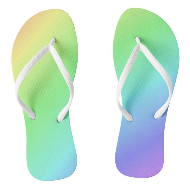 Colourful Abstract Flip Flops (Footbed)
