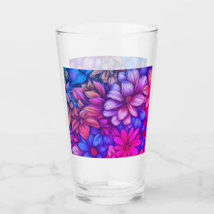 Colourful Abstract Floral #42 - Glass