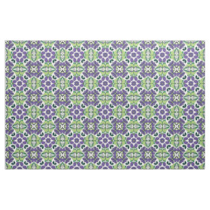 Colourful Abstract Floral Design Fabric