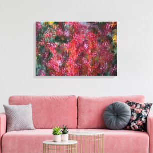 Colourful Abstract Floral Painting on Canvas Print