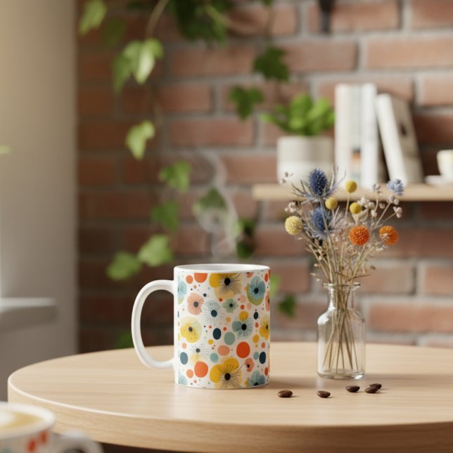 Colourful Abstract Floral Pattern Mug (Creator Uploaded)