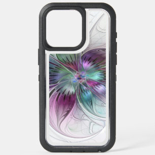 Colourful Abstract Flower Modern Floral Fractal Ar