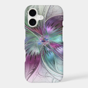 Colourful Abstract Flower Modern Floral Fractal Ar