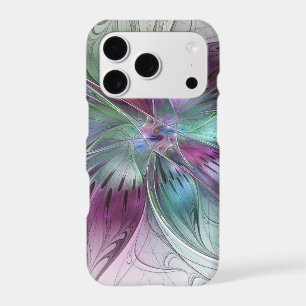 Colourful Abstract Flower Modern Floral Fractal Ar