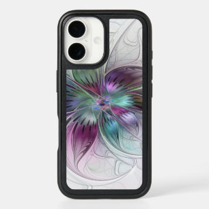 Colourful Abstract Flower Modern Floral Fractal Ar