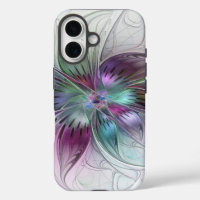 Colourful Abstract Flower Modern Floral Fractal Ar