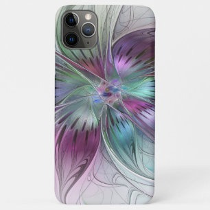 Colourful Abstract Flower Modern Floral Fractal Ar iPhone 11 Pro Max Case