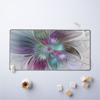 Colourful Abstract Flower Modern Floral Fractal Ar